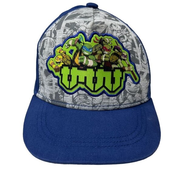 Nickelodeon Teenage Mutant Ninja Turtles Hat Cap Youth Blue Green Snap‎ Back - Picture 2 of 8